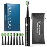 Periuta de dinti electrica, JTF Sonic, J40 (8 capete de periere) Negru